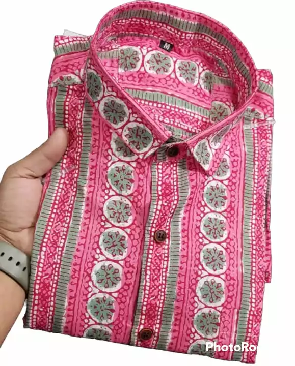 Showroom Quality Sanganeri Printed Full Sleeves Shirts  uploaded by Hindustan Trading Company on 1/29/2023