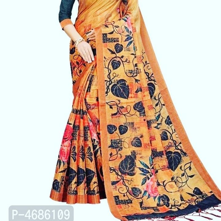 Beautiful Cotton Blend Printed Sarees  uploaded by Wholesale sarees on 2/16/2021