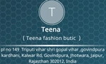 Business logo of Teena fasion butic and matching centre