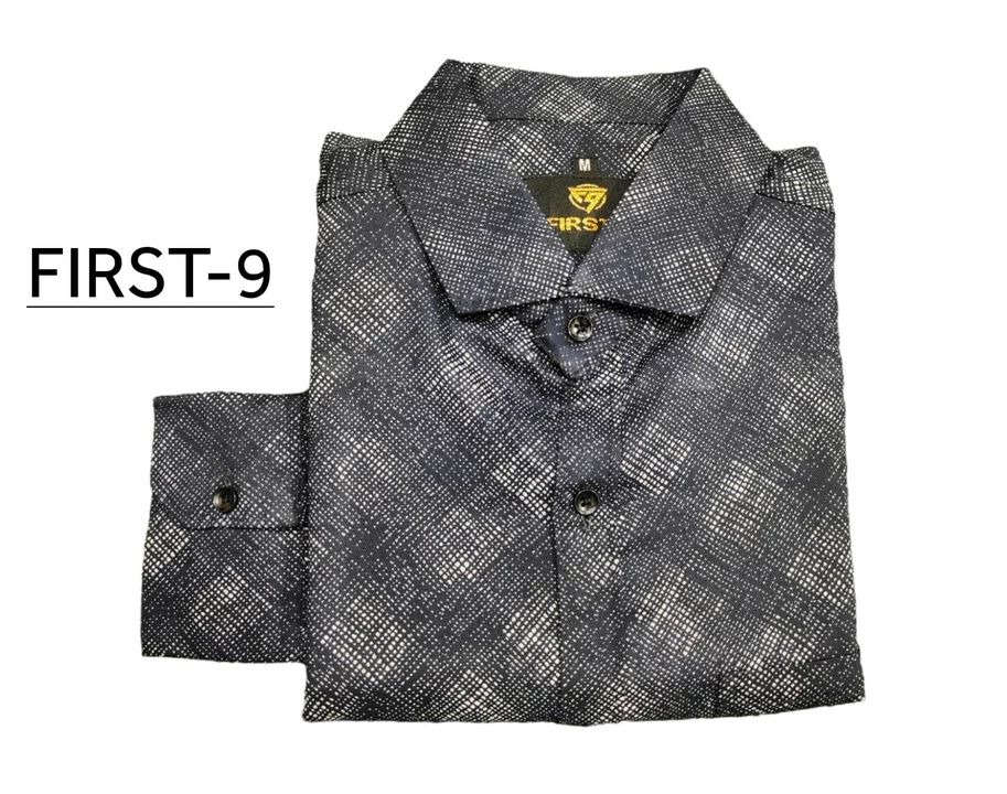 First-9 Mens Gold Lining Design Cotton Printed Shirts (M-L-XL) uploaded by Aarav Collection on 1/29/2023