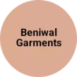 Business logo of Beniwal garments