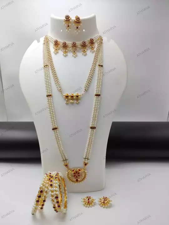 Necklace set  uploaded by Krishna fashion on 1/29/2023