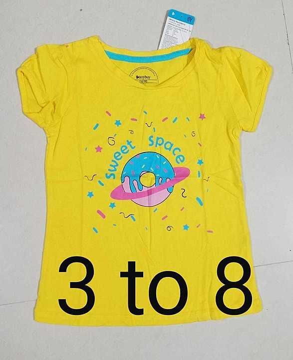 Girl t shirt branded uploaded by AADHYA GARMENT on 7/6/2020