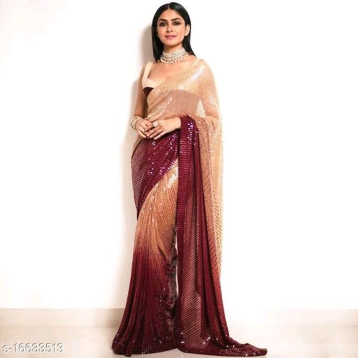 Sequence saree uploaded by business on 2/16/2021