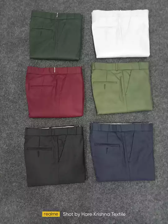 Mens adjustable belt Polo fit Formal pant  uploaded by Hare Krishna Textile on 5/19/2024