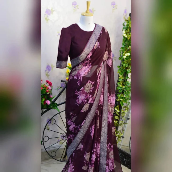 Printed saree uploaded by GS TRADERS on 1/29/2023
