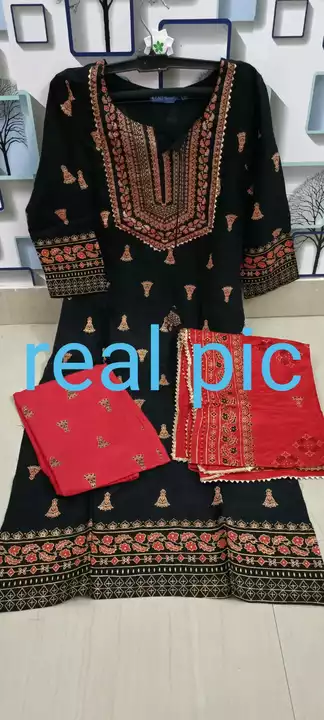 Look stylish and smart in our new rayon style pant with Kurta and Dupatta  uploaded by Shree Dayal and Company on 1/29/2023