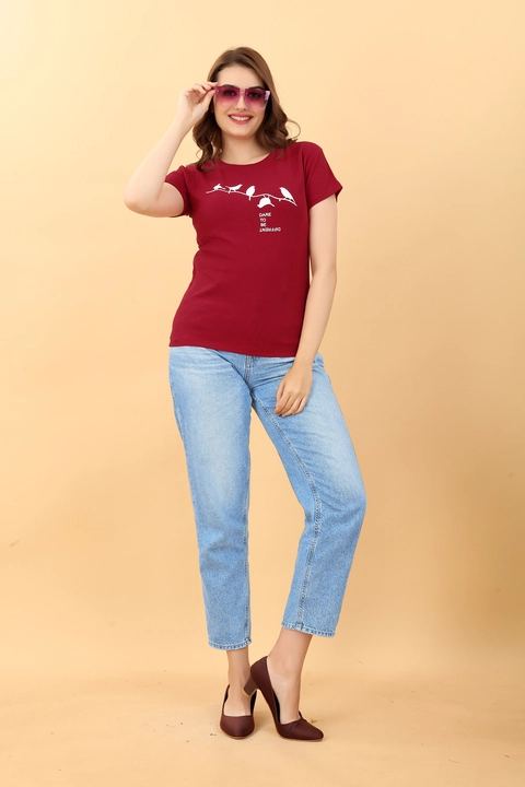 Women's top tshirt uploaded by Mark Up India on 1/29/2023