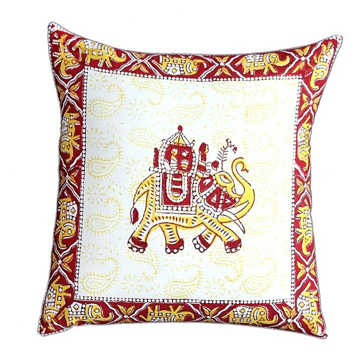 Traditional hand block cotton cushion covers uploaded by Mohit on 7/6/2020