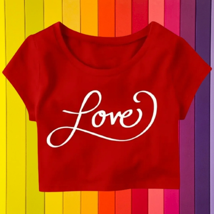 Italic Love Printed Casual Half Sleeve Women's uploaded by Dream shop on 1/29/2023