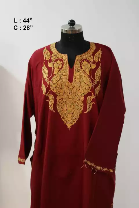 Woolen fabric Ari work Fhraen TOP 🌹 uploaded by Dehqani Bros on 1/29/2023