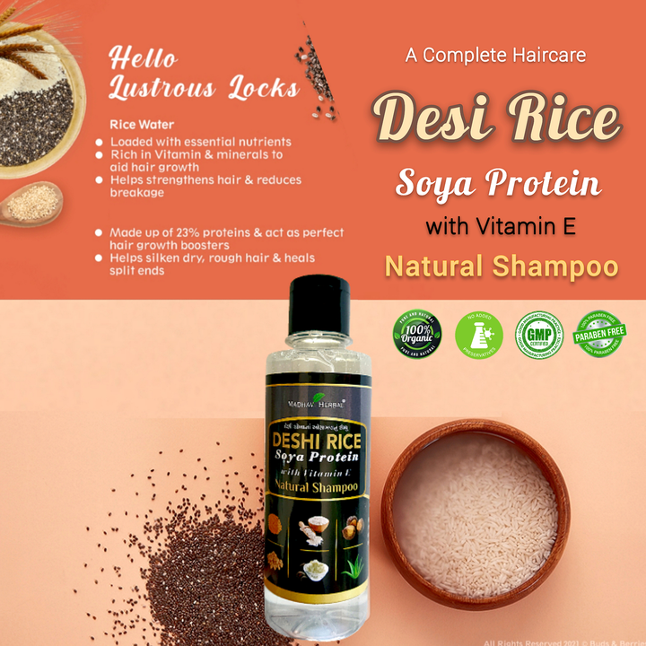 Desi Rice Soya Protein Shampoo uploaded by Panth Ayurveda on 1/29/2023