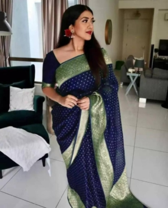 Kanjivaram silk saree uploaded by Super mall on 1/29/2023
