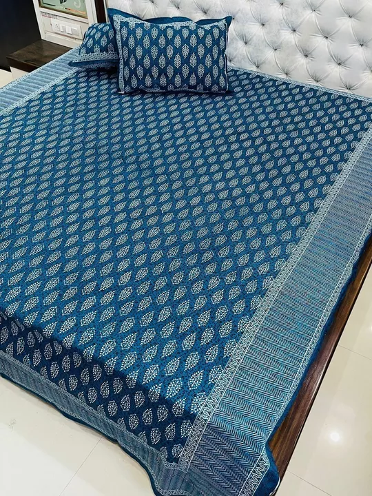 Bedsheet dabu print double bed size uploaded by Prateek handicraft on 1/29/2023