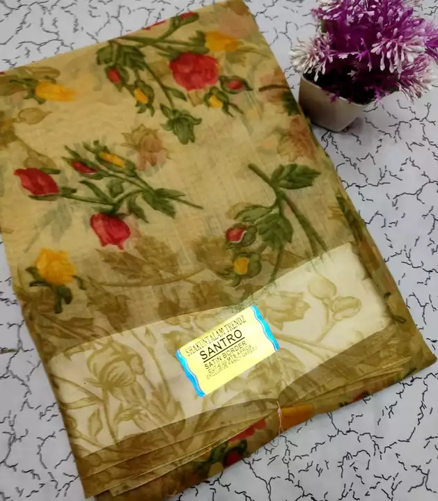 Cotton printed sarees  uploaded by Syam Botique on 1/29/2023