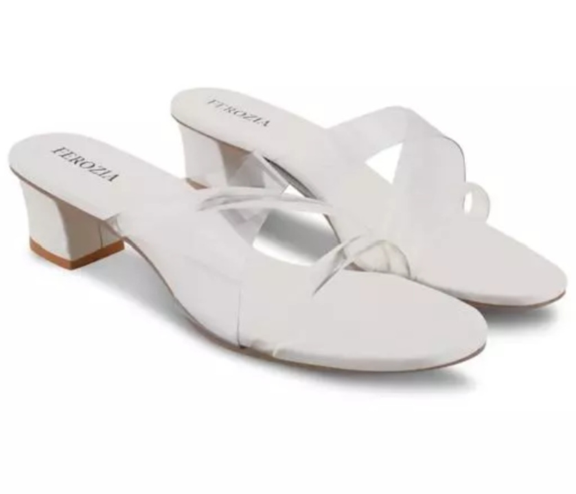 Women Fancy Block Heel Sandals White uploaded by Is that shop on 1/29/2023