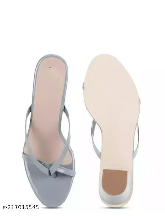 Women's Fancy Block heels Grey Sandals uploaded by Is that shop on 1/29/2023