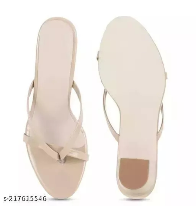Women's Fancy Block heels Beige Sandals uploaded by Is that shop on 1/29/2023