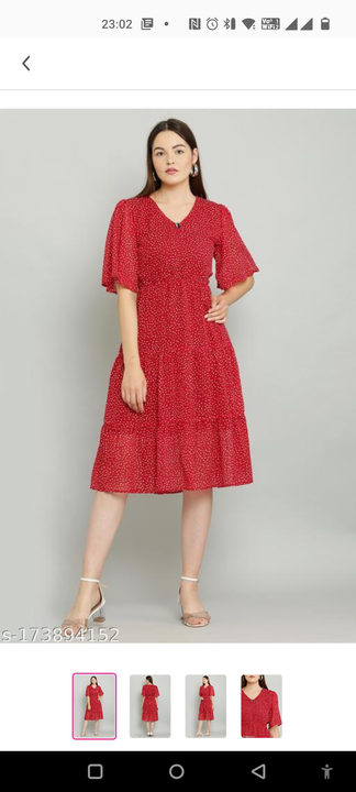 Georgette Dress for Women uploaded by DemandNew on 1/29/2023