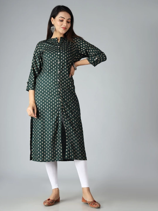 Post image Printed rayon State kurti latest design for women garments ,