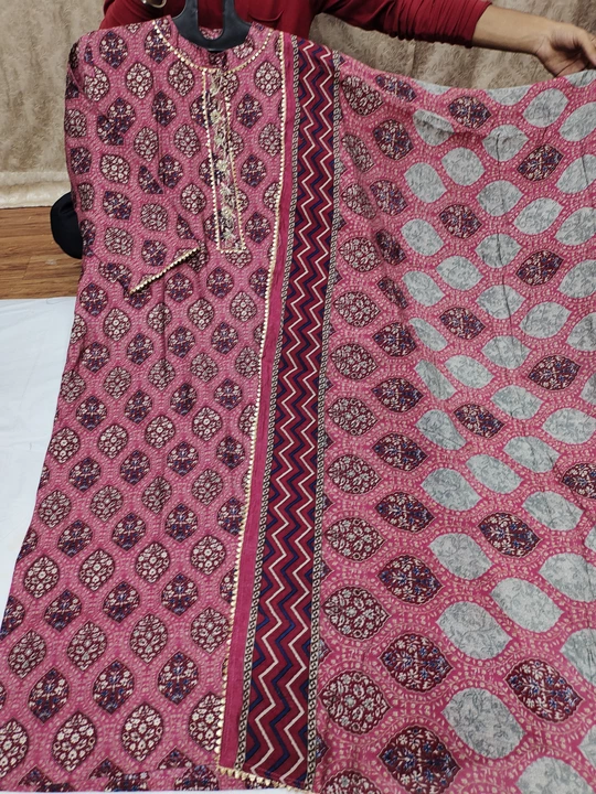 Musleen Digital Print Kurti with fine Handwork with Printed Dupatta  uploaded by business on 1/30/2023