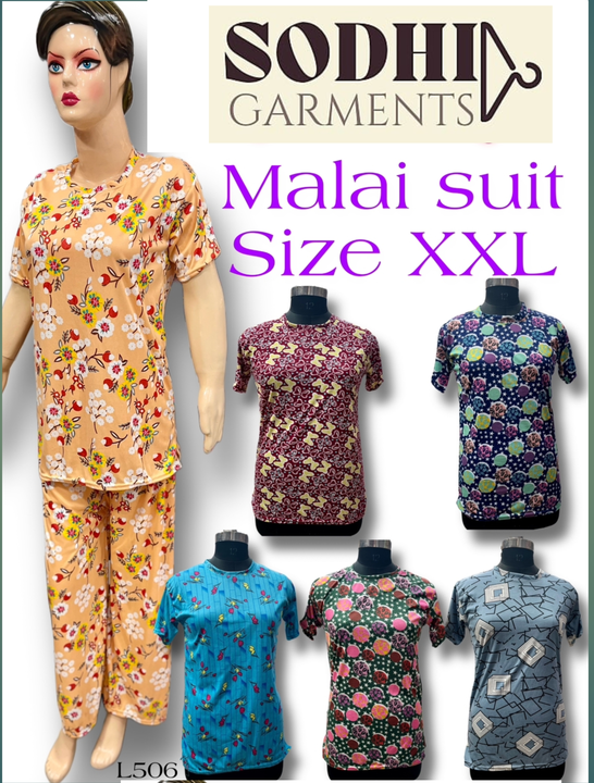 Malai night suit  uploaded by Sodhi Garments on 1/30/2023