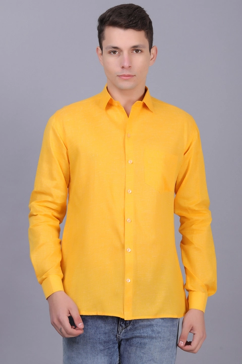 Khadi Cotton Plain Shirt for Men uploaded by AXOLOTL on 1/30/2023