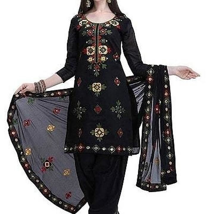 Elegant Women's Chanderi Cotton Dress Material With Dupatta uploaded by My Shop Prime on 7/7/2020