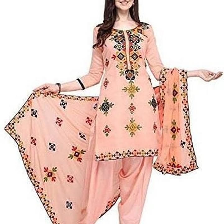 Elegant Women's Chanderi Cotton Dress Material With Dupatta uploaded by My Shop Prime on 7/7/2020