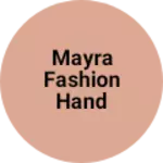 Business logo of Mayra fashion hand photo studio