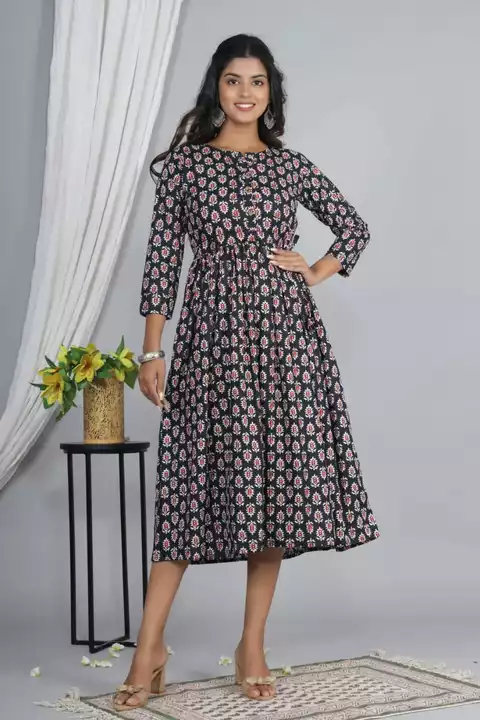 Bagru hand block printed one piece cotton dress  uploaded by business on 1/30/2023