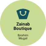 Business logo of Zainab boutique