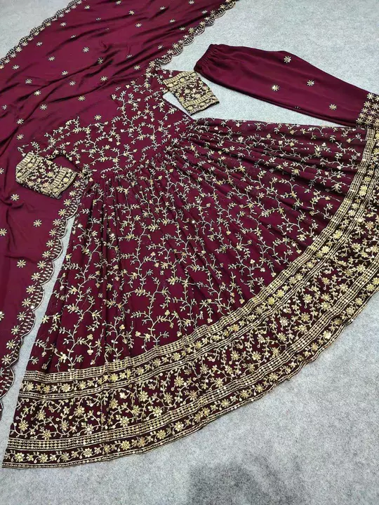 Beautiful wedding gown with dupatta uploaded by BULK UNSET PCS DEALERS SUPPLIER  on 1/30/2023
