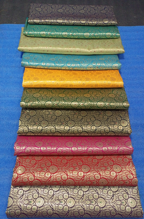 Heavy banarasi brocade silk fabrics   uploaded by Aala silk fabrics on 1/30/2023
