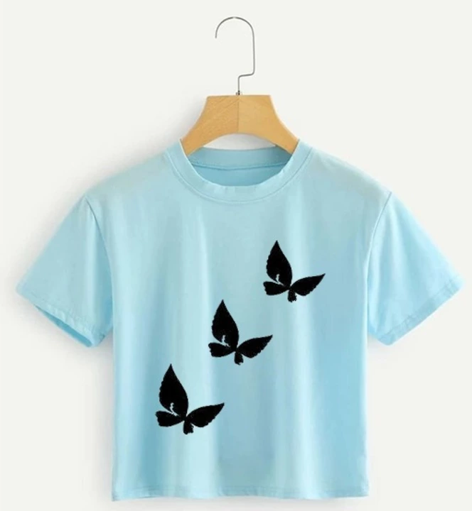 Women's cotton blend crop t-shirts uploaded by Parthsarthi trading on 1/30/2023