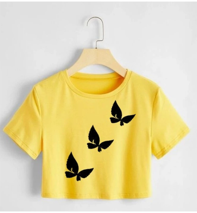 Women's cotton blend crop t-shirts uploaded by Parthsarthi trading on 1/30/2023