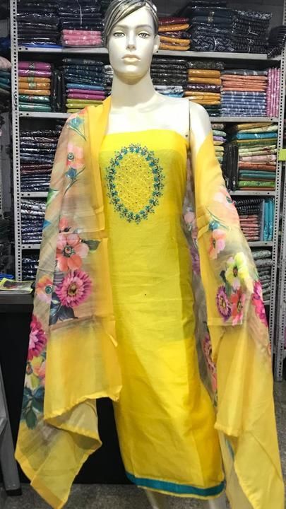 Post image Cotton suits  with embroidery