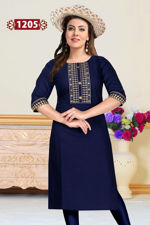 Embroidery kurti  uploaded by Haseen garments on 5/20/2024