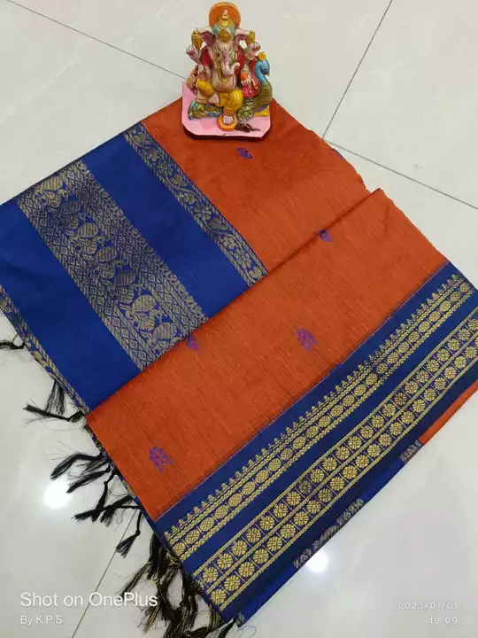 Post image South cotton buti Gadowal saree soft quality
With pallu &amp; BP contrast
BP is available
Price 1080