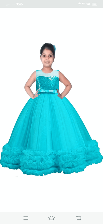 Sky blue party wear Gown dress  uploaded by business on 1/30/2023