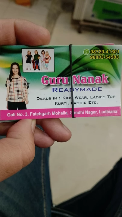Visiting card store images of Guru Nanak readymade