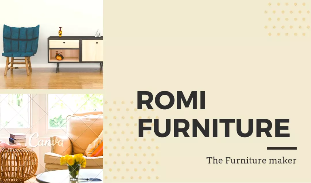 Visiting card store images of Romi furniture 