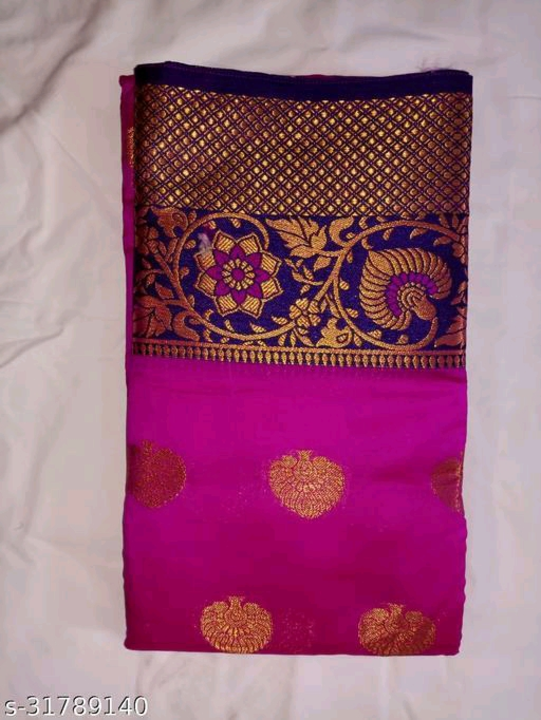 Banarasi Silk Gold Coloured jacquard Saree With Blouse uploaded by NODDY FASHION CLUB  on 1/31/2023