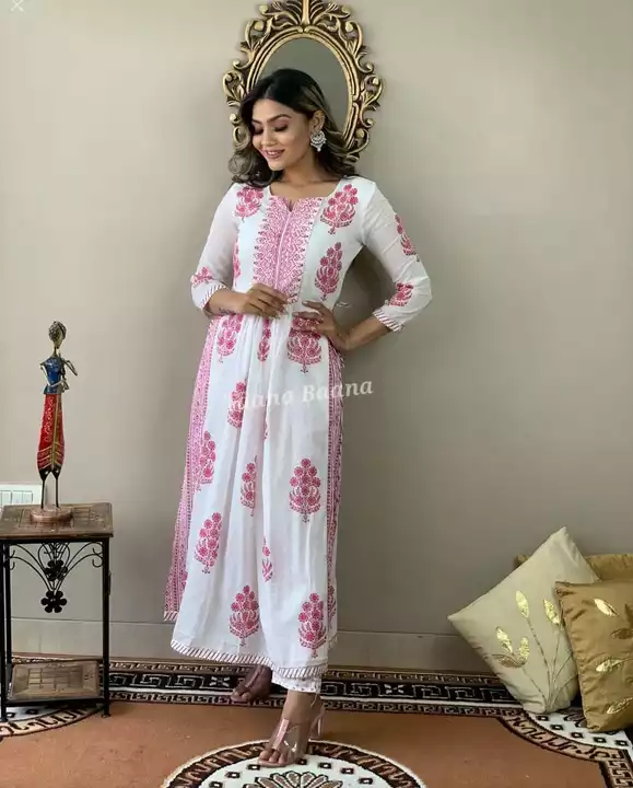 ✨️ 💕 💙 ❤️ 💛 ♥️ ✨️ 

Rayon nayra cut Kurti with pant

Size M 38 L 40 XL 42 XXL 44

Price :- 575/-  uploaded by business on 1/31/2023