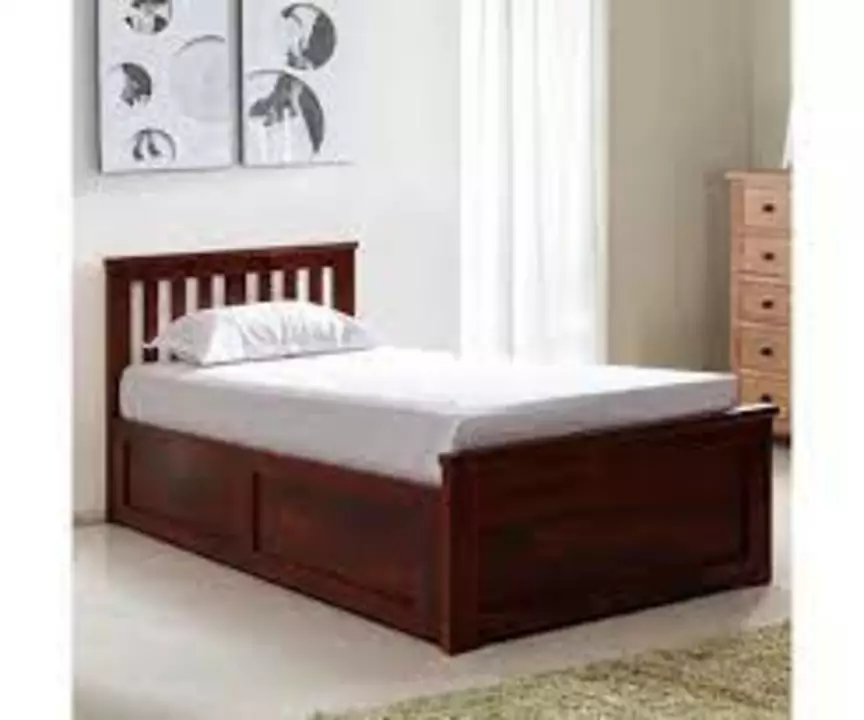 Wooden single Box bed  uploaded by Sarswati furniture on 1/31/2023