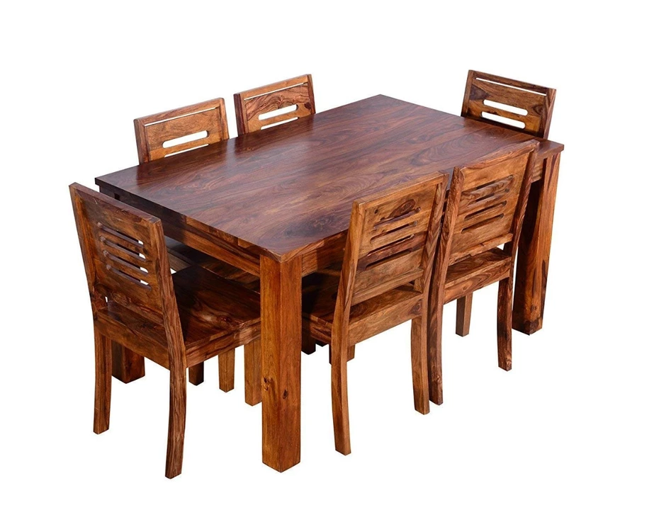 Wooden six seater dining set  uploaded by Sarswati furniture on 1/31/2023