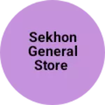 Business logo of SEKHON GENERAL STORE