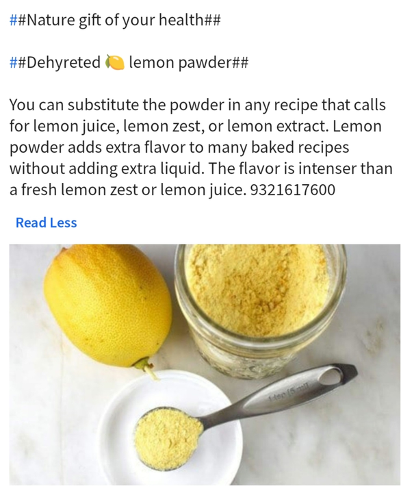 ##Lemon pawder ## uploaded by SAAVYA  ENTERPRISES  on 1/31/2023