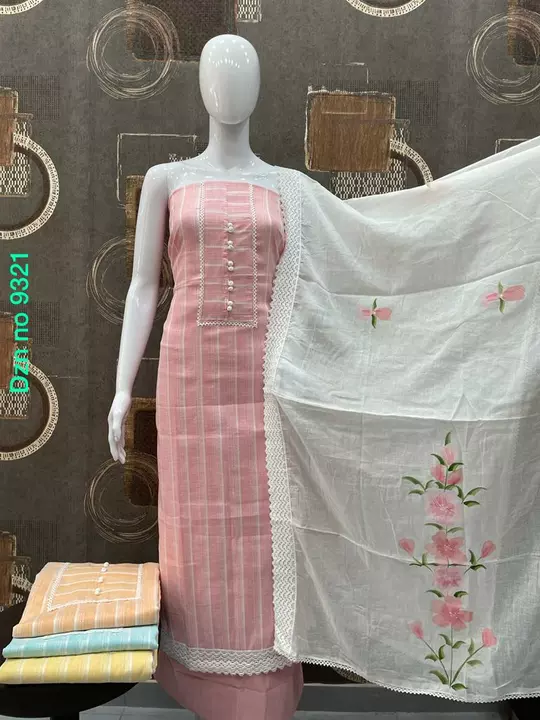 Cotton unstitched dress material  uploaded by Moksh designer on 5/30/2024