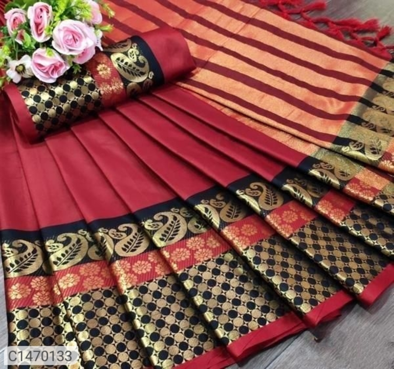 Cotton silk saree uploaded by business on 1/31/2023